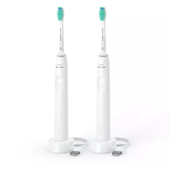 Set 2 bàn chải điện Philips HX3675/13 series 3100 màu trắng