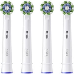 Set 4 đầu bàn chải thay thế ORAL-B Pro CrossAction làm trắng răng màu trắng