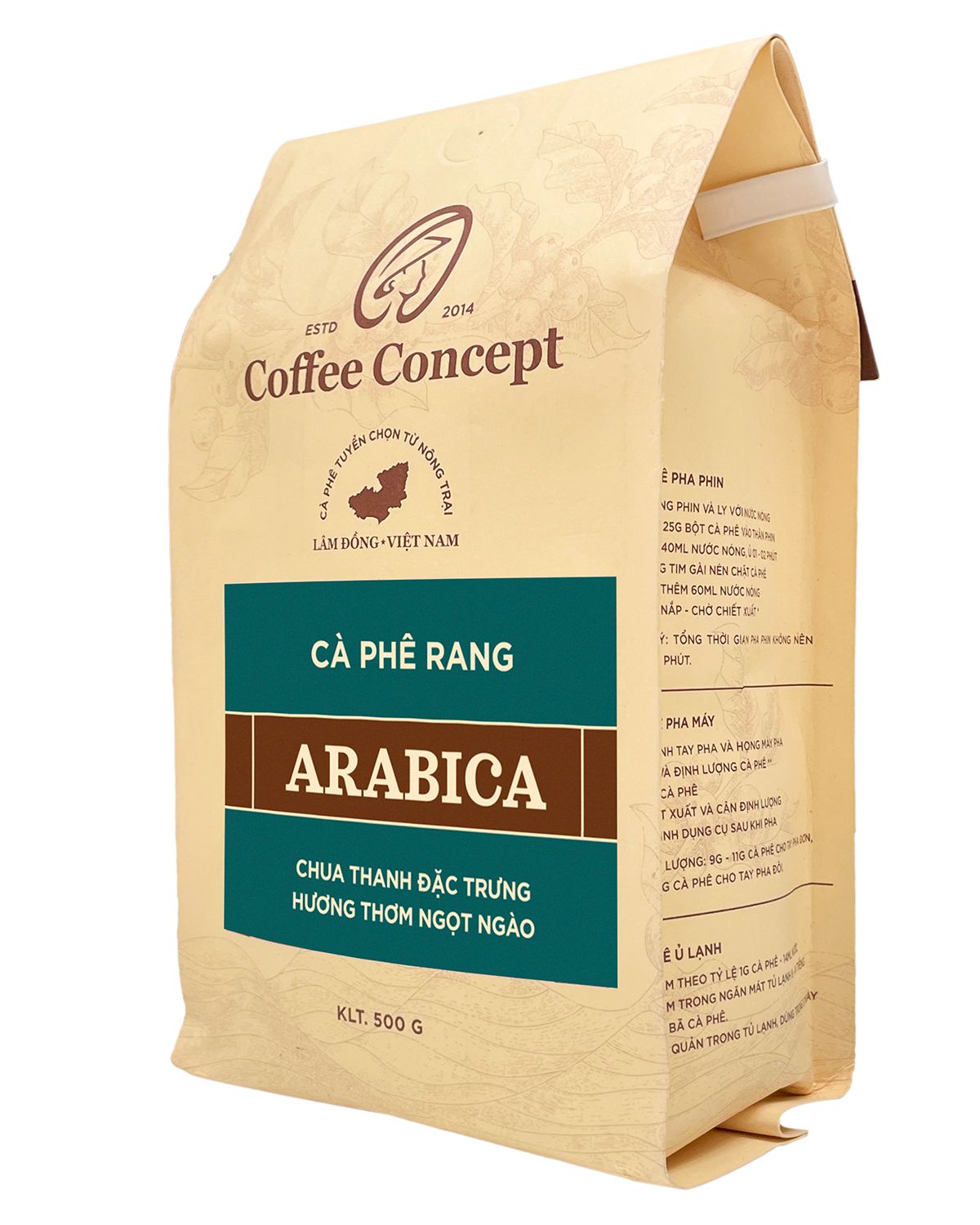 Cà phê rang ARABICA Gói 250gr/500gr