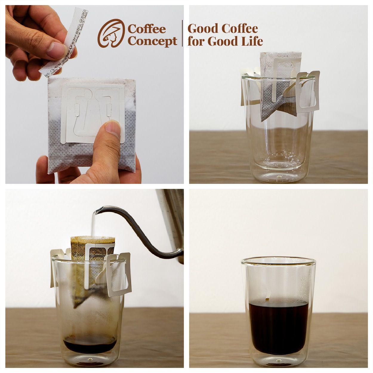 Cà Phê Phin Giấy Americano - Americano Drip-bag Coffee