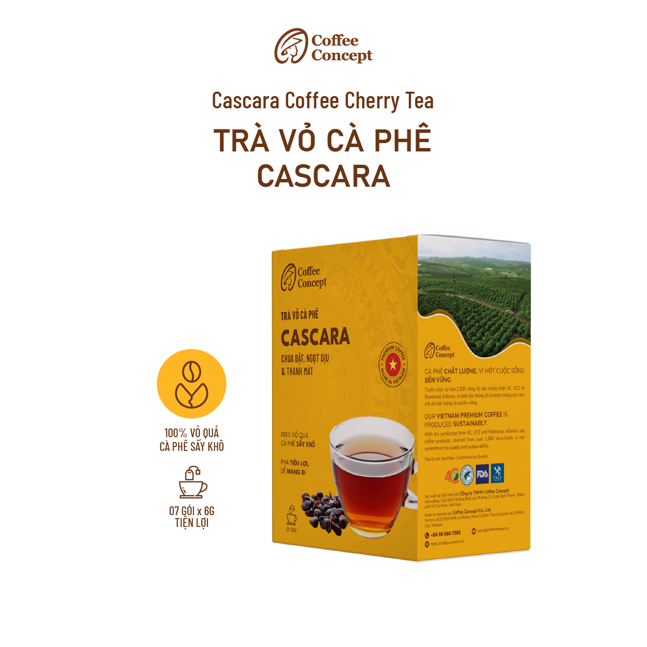 Trà Vỏ Cà Phê Cascara - Cascara Coffee Cherry Tea