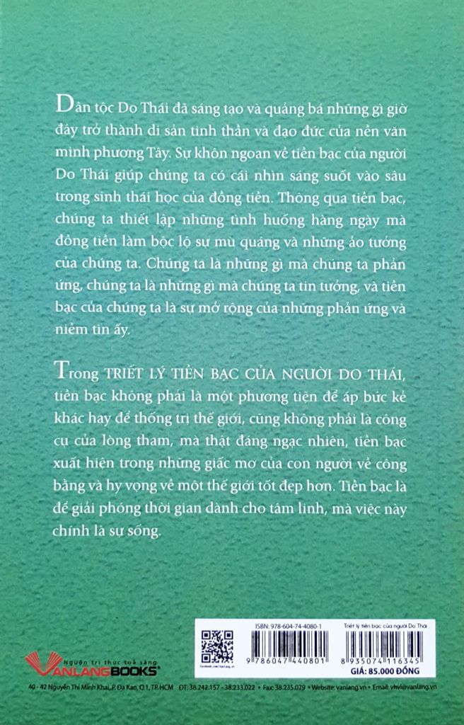 Triết Lý Tiền Bạc Của Người Do Thái - Vanlangbooks