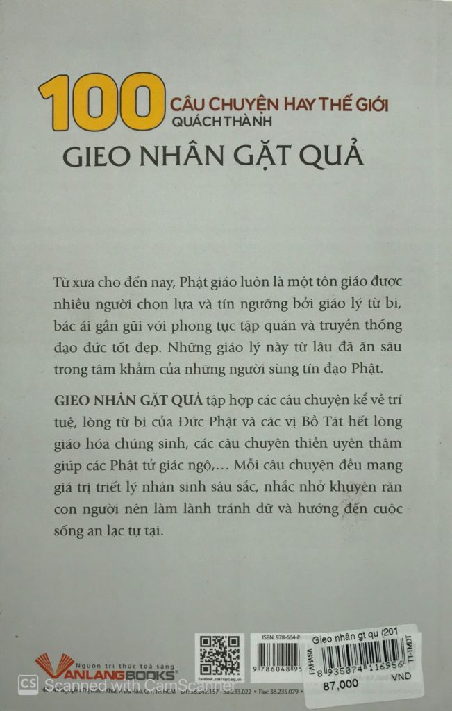 Gieo Nhân Gặt Quả (Tb) - Vanlangbooks