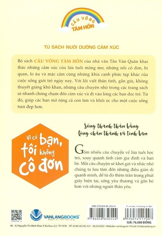 Tủ Sách Nuôi Dưỡng Cảm Xúc - Vì Có Bạn, Tôi Không Cô Đơn - Vanlangbooks