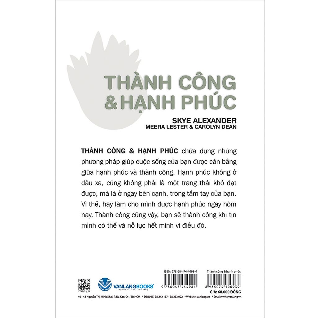 Tự chăm sóc cuộc sống - Thành công & hạnh phúc - Vanlangbooks