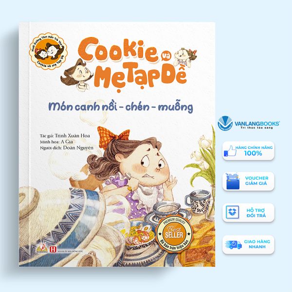 Cookie và mẹ Tạp Dề - Món canh nồi - chén - muỗng