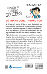 Để thành công trường tồn - Vanlangbooks