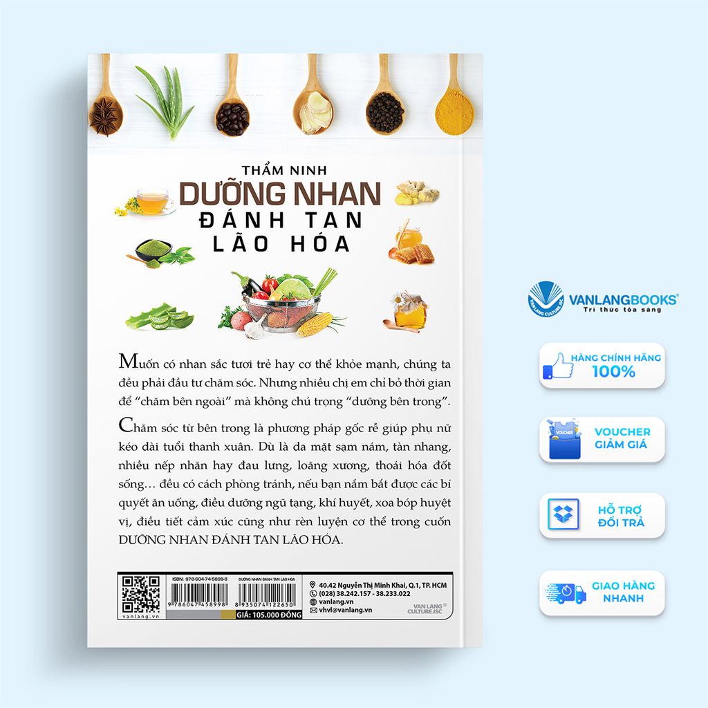 Dưỡng Nhan Đánh Tan Lão Hóa - Liệu Pháp Đông Y -Vanlangbooks