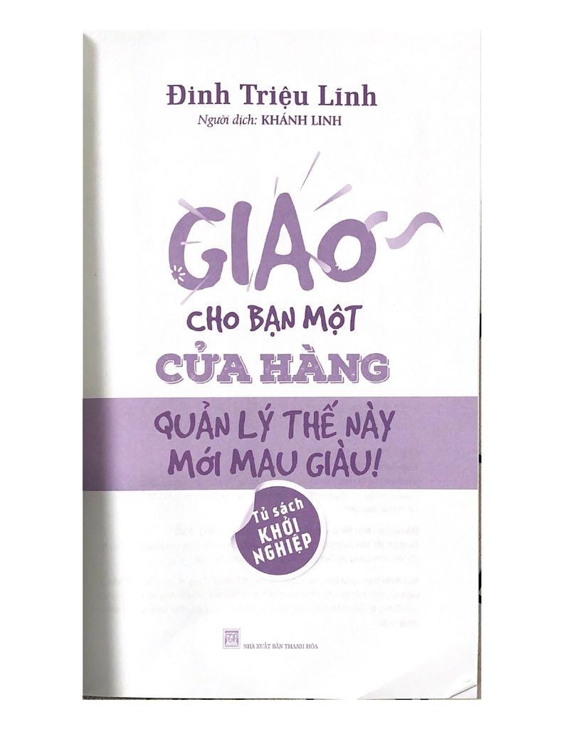 Giao Cho Bạn Một Cửa Hàng, Quản Lý Thế Này Mới Mau Giàu - Vanlangbooks