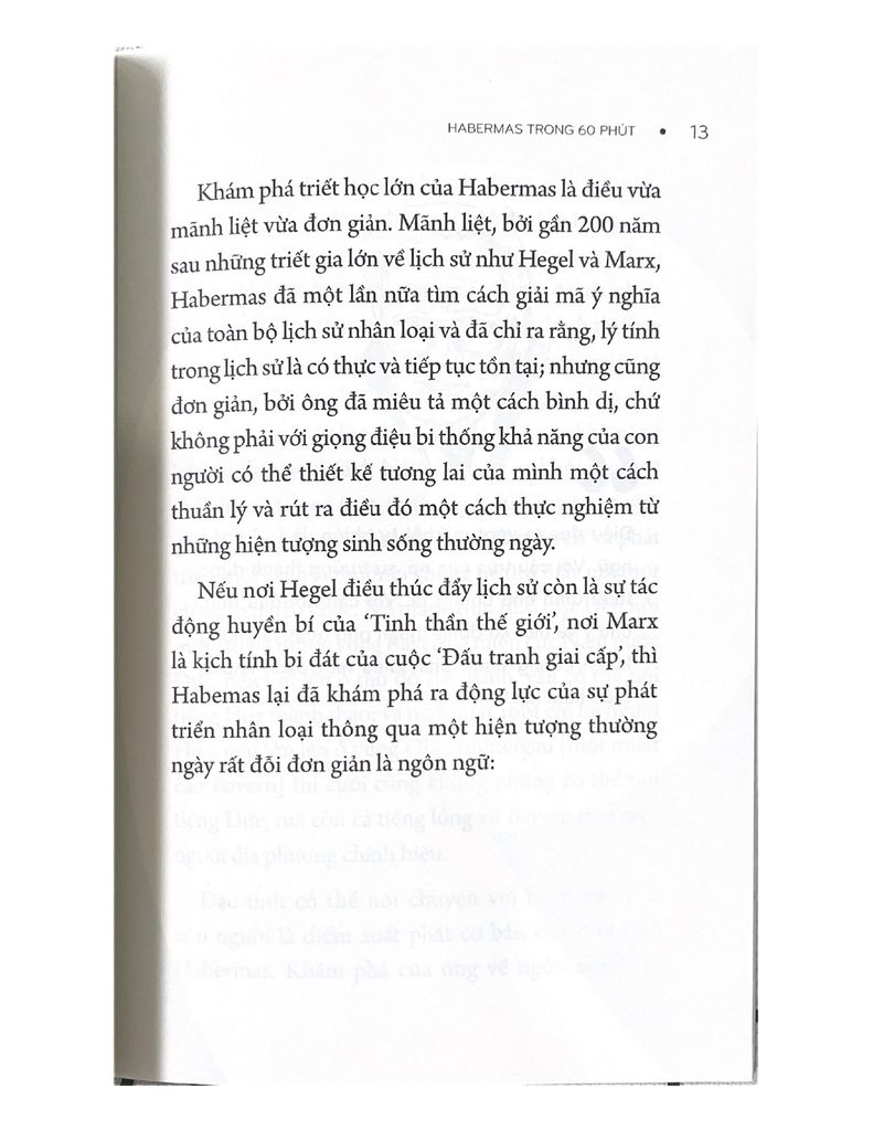 Những nhà tư tưởng lớn - Habermas trong 60 phút - Vanlangbooks