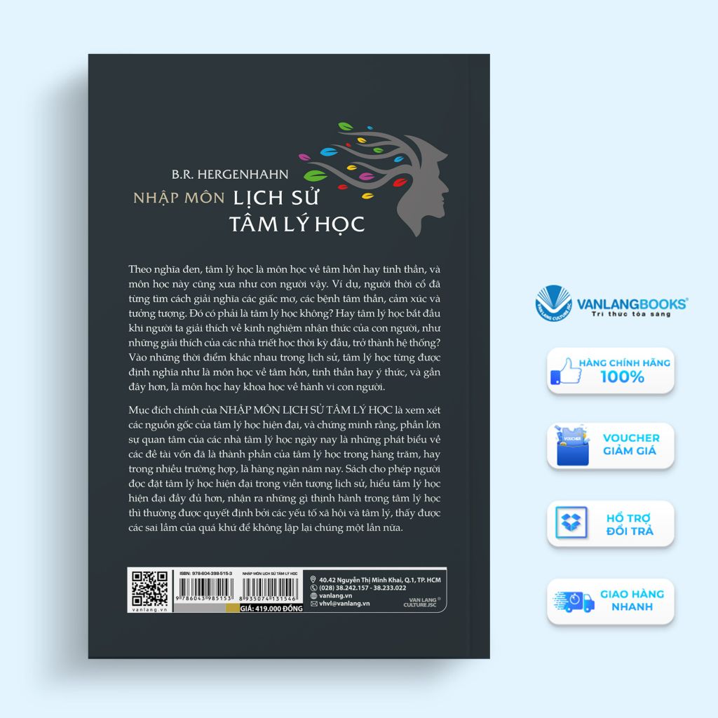 Nhập Môn Lịch Sử Tâm Lý Học - Vanlangbooks