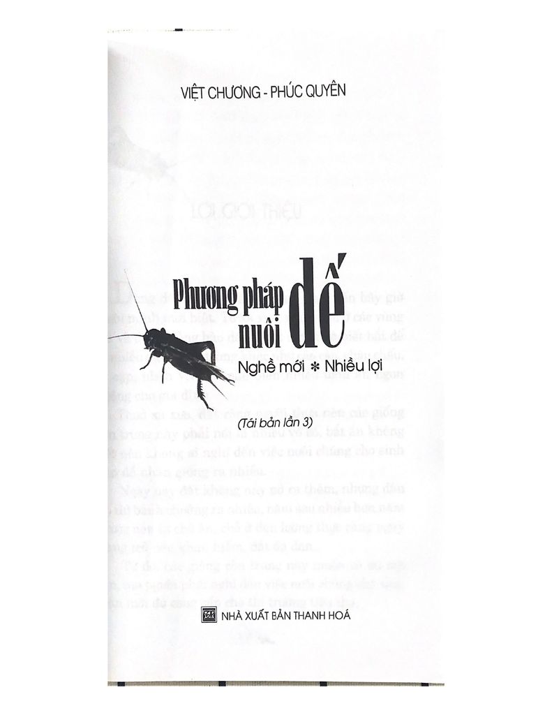 Phương pháp nuôi dế-Vanlangbooks