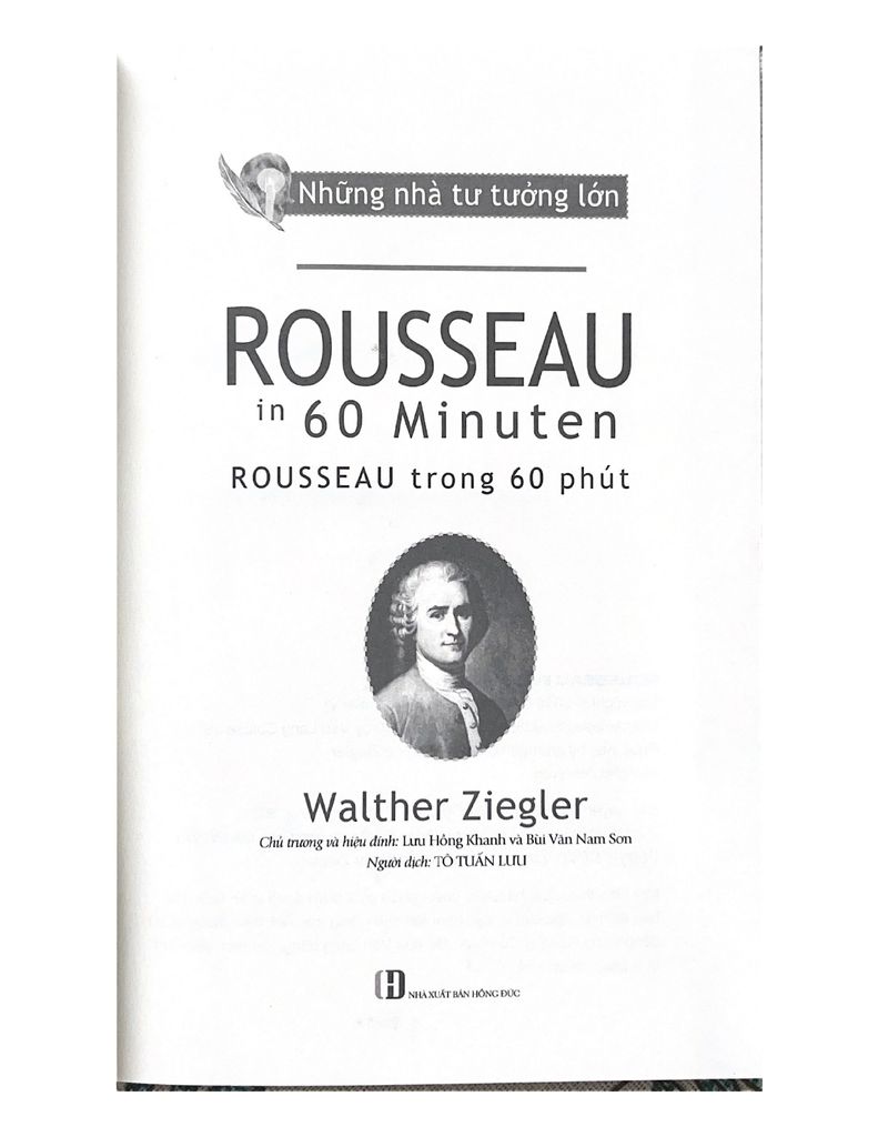 Những Nhà Tư Tưởng Lớn - Rousseau Trong 60 Phút - Vanlangbooks