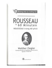 Những Nhà Tư Tưởng Lớn - Rousseau Trong 60 Phút - Vanlangbooks