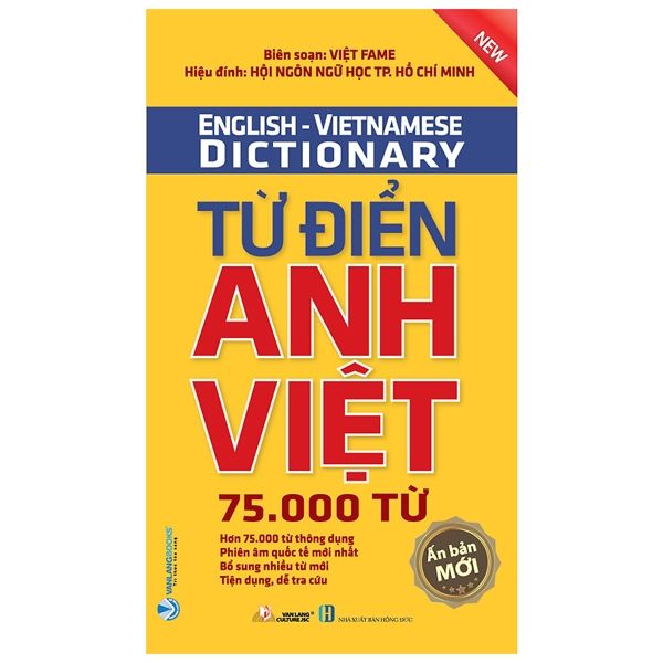 Sách Từ Điển Anh - Việt 75.000 Từ (Tái Bản) - Vanlangbooks