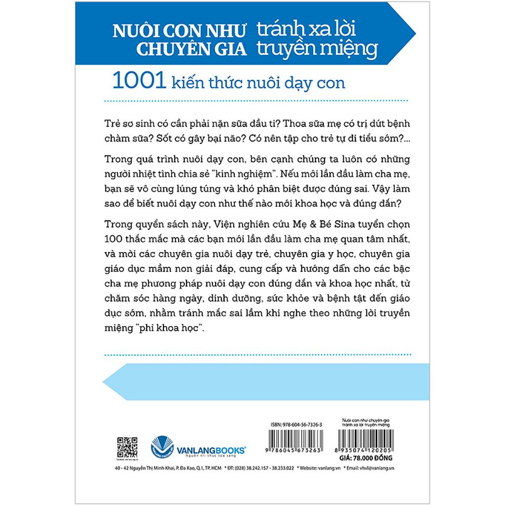 Nuôi Con Như Chuyên Gia Tránh Xa Lời Truyền Miệng - Vanlangbooks