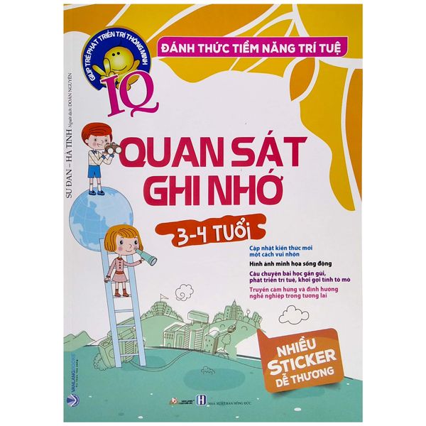 Sách Đánh Thức Tiềm Năng Trí Tuệ - Quan Sát Ghi Nhớ (3-4 Tuổi) (Tái Bản) - Vanlangbooks