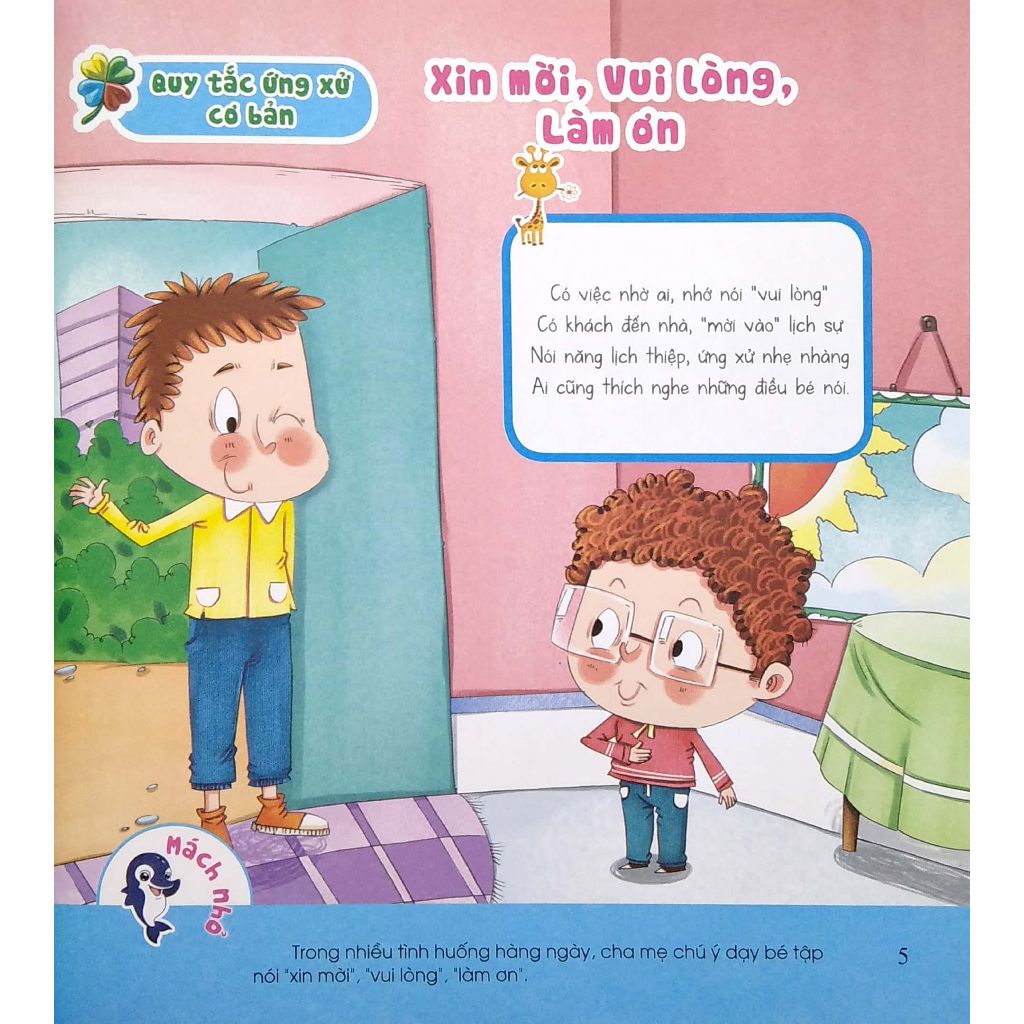 Sách Kỹ Năng Cho Trẻ Từ 3 Đến 6 Tuổi - Dạy Con Học Lễ Giáo - Lớp Mầm 1 (Tái Bản) - Vanlangbooks