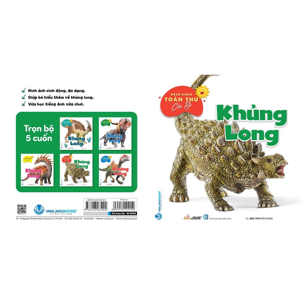 Bách khoa toàn thư cho bé - Khủng long (Bộ 5C)