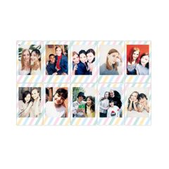 Fujifilm Instax Mini Stripe (10 films) - Phim cho máy ảnh chụp lấy liền (Chính hãng)