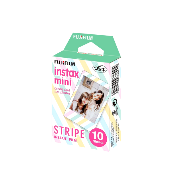 Fujifilm Instax Mini Stripe (10 films) - Phim cho máy ảnh chụp lấy liền (Chính hãng)