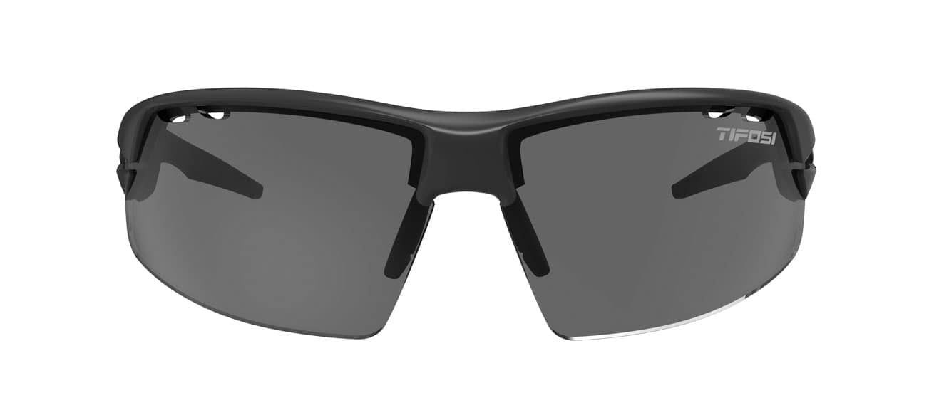 Kính mát thể thao Tifosi CRIT | MATT BLACK Tròng Smoke, AC Red & Clear