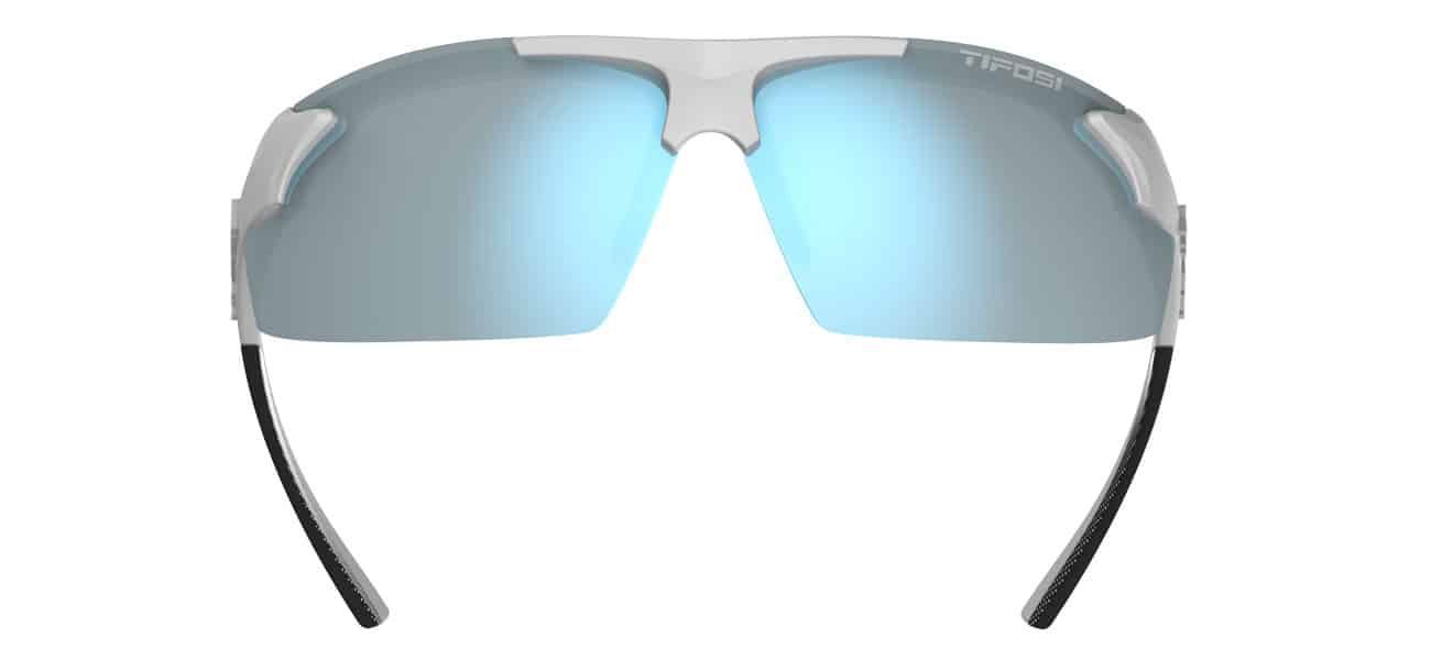 Kính mát thể thao Tifosi TRACK | WHITE / BLACK Tròng Smoke Bright Blue