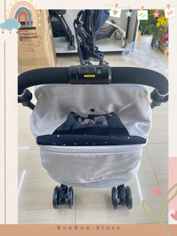 Combi Sugocal Compact xám trắng có đệm khí mới 95%