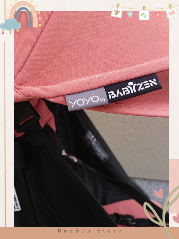 Babyzen Yoyo6+ hồng khung đen mới 96%