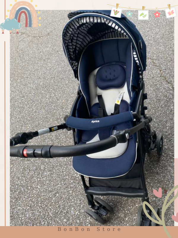 Aprica Bitte Cushion navy mới 95%