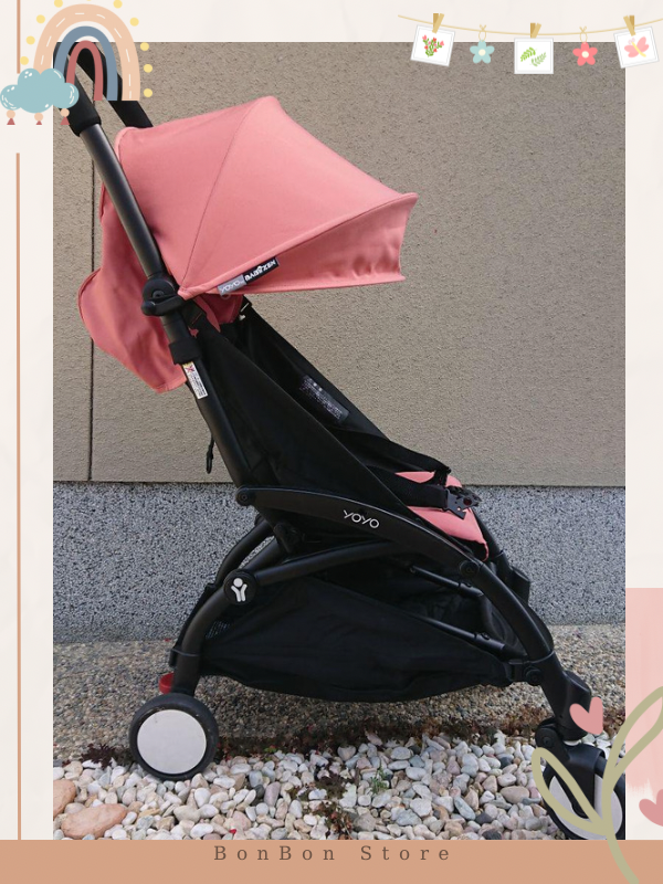 Babyzen Yoyo6+ hồng khung đen mới 96%