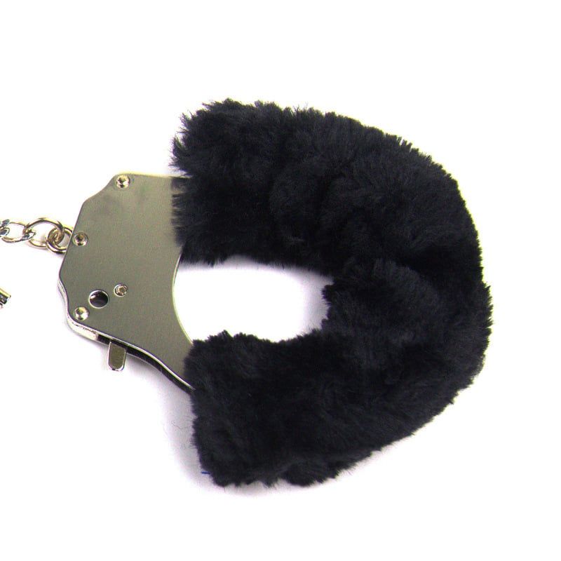 Còng Tay Số 8 Anklee Cuff Thép Cứng Dây Xích Dài Có Lót Lông