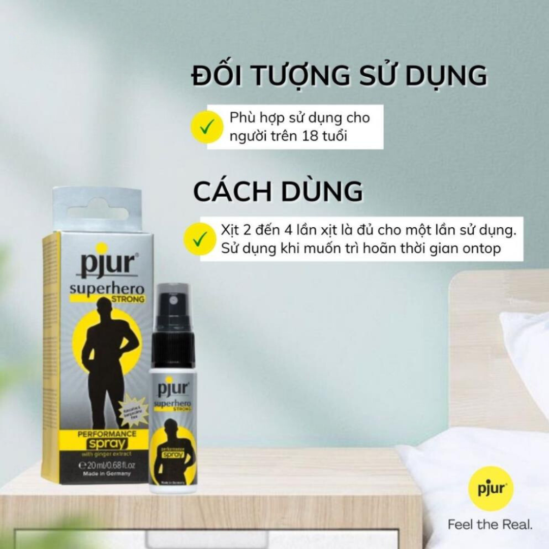 Chai Xịt Kéo Dài Thời Gian Pjur Superhero Strong