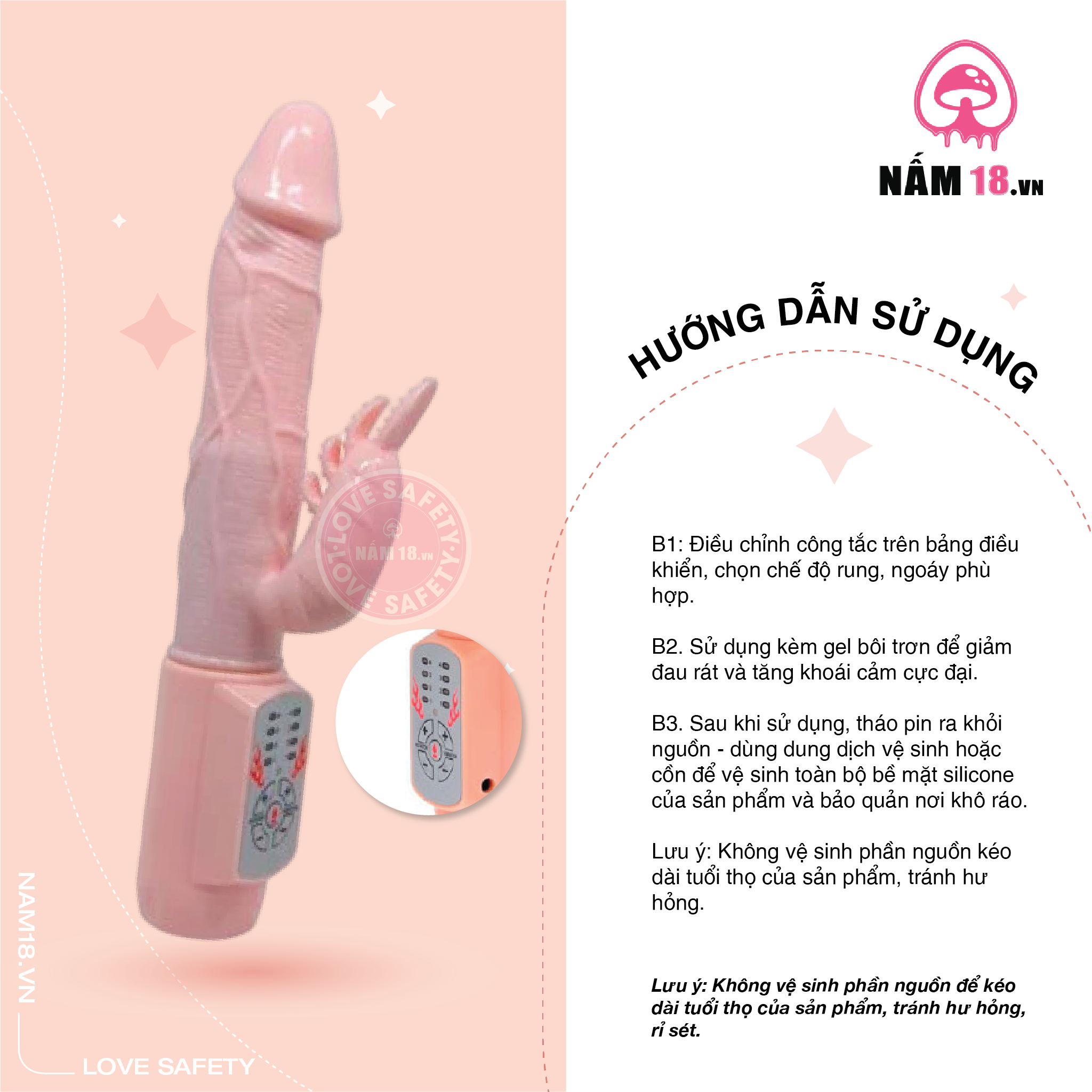 Dương Vật Giả Toả Nhiệt Baile 48 Độ Có Nhánh