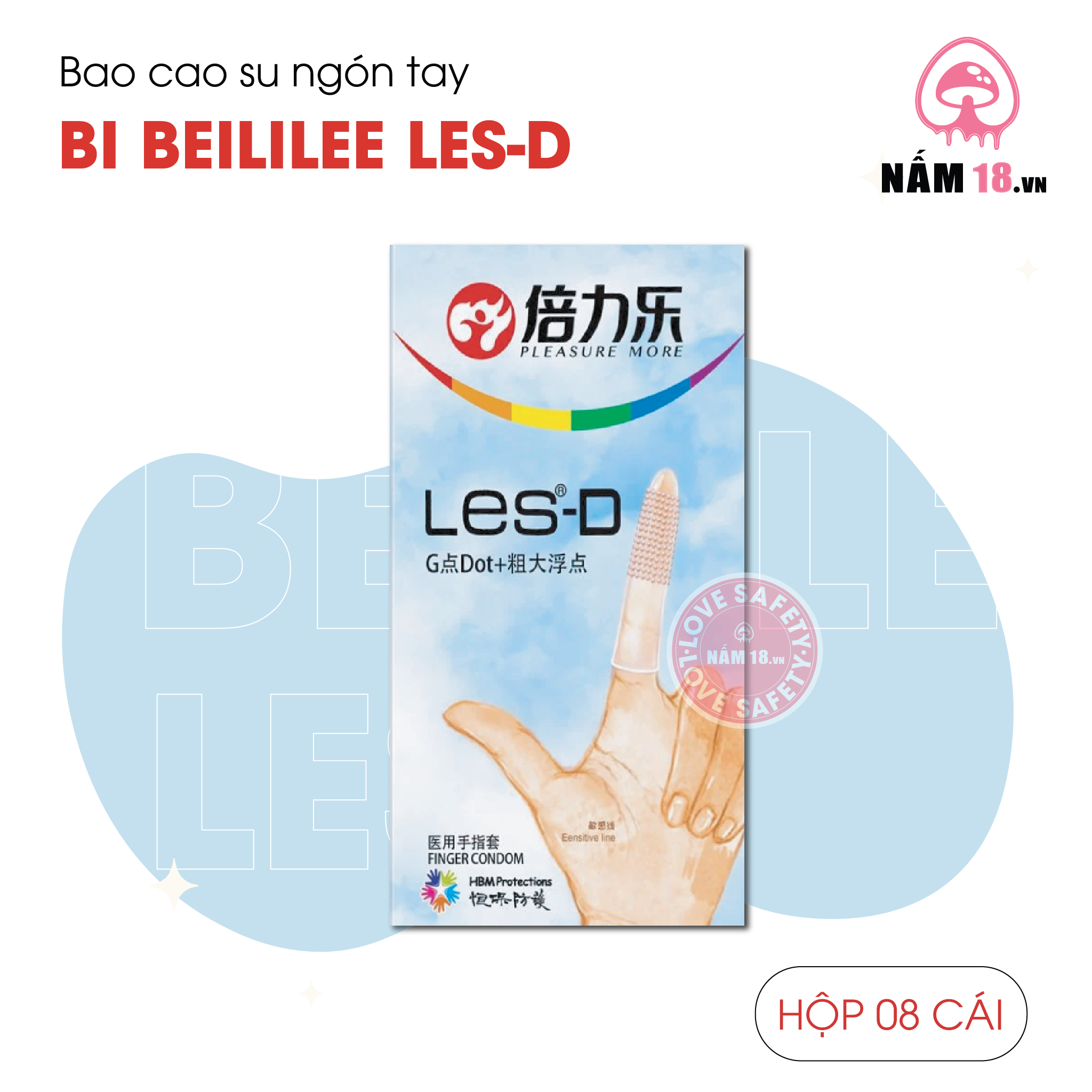 Bao Cao Su Ngón Tay Gai Beilile Les D