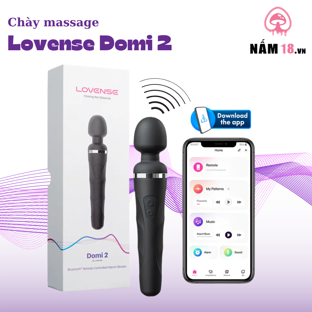 Chày Rung Kích Thích Điểm G Lovense Domi 2 Điều Khiển App