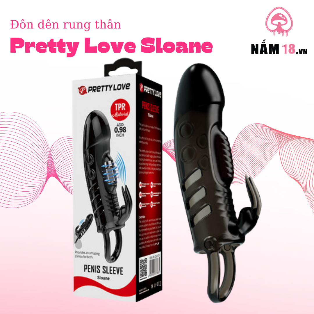 Đôn Dên Pretty Love Sloane Có Nhánh Rung Thân Chống Tuột