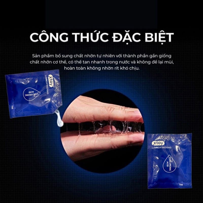 Gel Bôi Trơn Xtoy Lubricating King Không Mùi - Combo 5 Gói