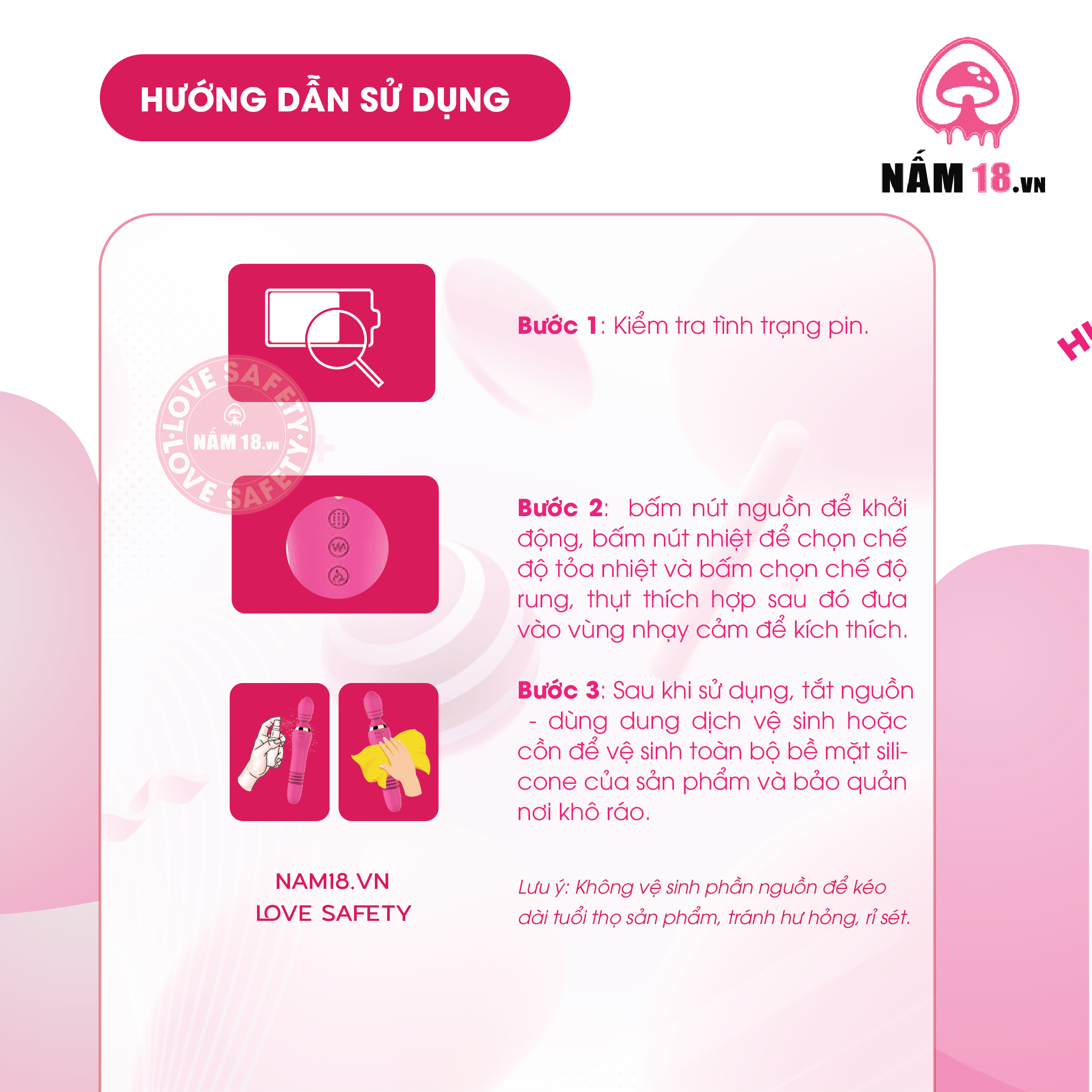 Chày Rung Kích Thích Điểm G Mannuo Lucy 7 Chế Độ Rung Thụt