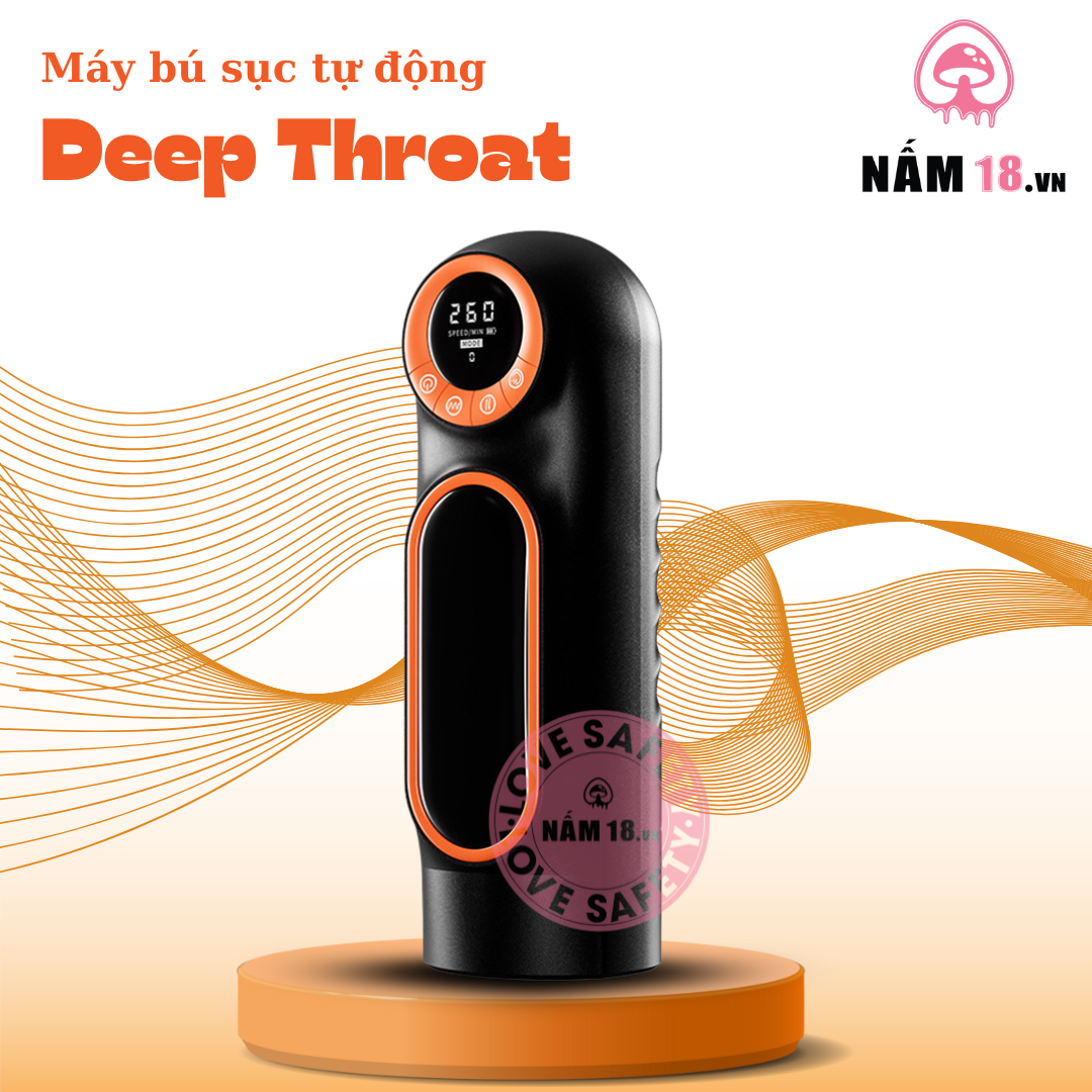 Âm Đạo Giả Deep Throat Rung Bú Sục 10 Chế Độ Có Tiếng Rên