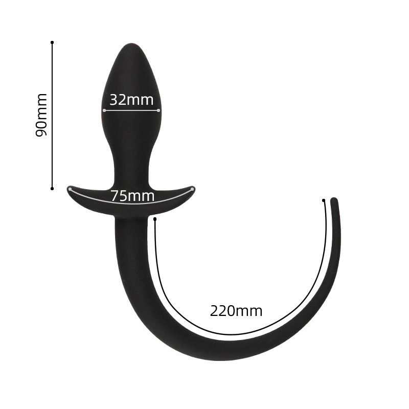 Phích Cắm Hậu Môn Silicone Coslay Đuôi Chó BDSM