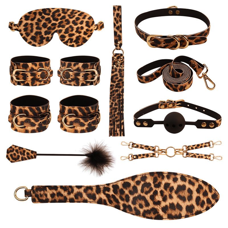 Bộ Dụng Cụ Bạo Dâm Leopard Set 10 Món BDSM