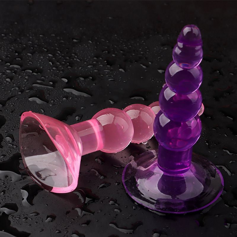 Phích Cắm Kích Thích Hậu Môn Silicone Dính Tường