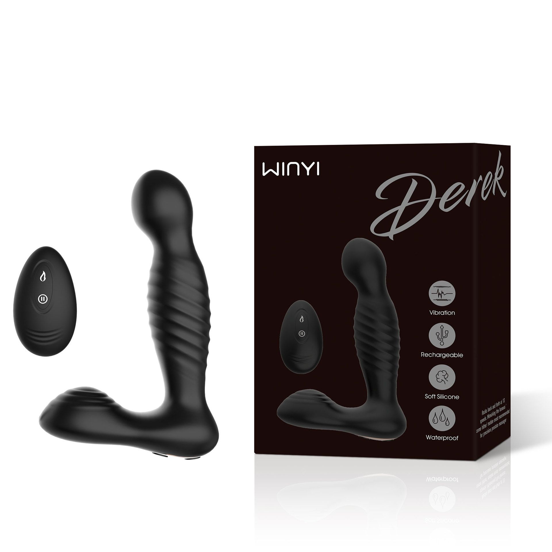 Máy Rung Hậu Môn Winyi Derek Tỏa Nhiệt 10 Chế Độ Rung Ngoáy