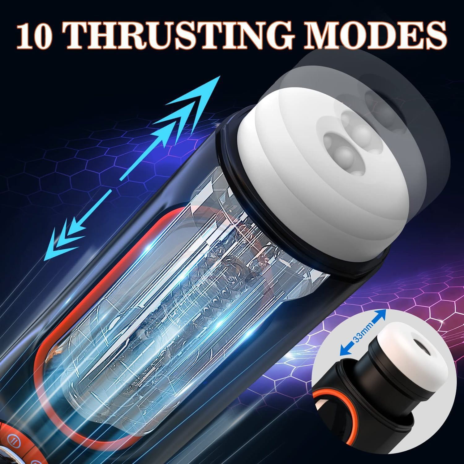Âm Đạo Giả Deep Throat Rung Bú Sục 10 Chế Độ Có Tiếng Rên