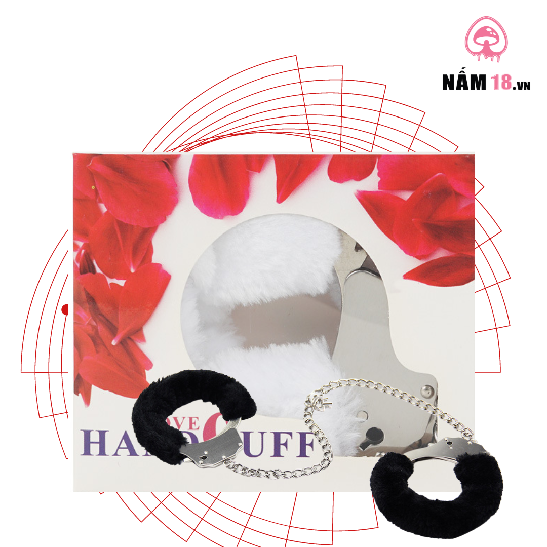 Còng Tay Số 8 Anklee Cuff Thép Cứng Dây Xích Dài Có Lót Lông