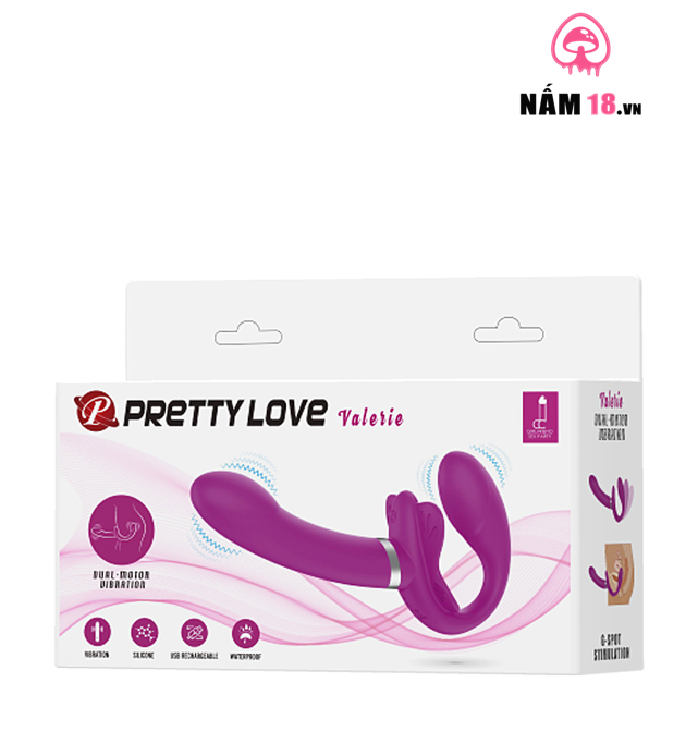 Dương Vật Giả 2 Đầu Pretty Love Valeri Rung Đa Chế Độ - Dành Cho Lesbian