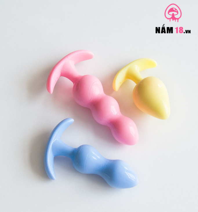 Phích Cắm Hậu Môn Silicone Mizz Zee - Bộ 3 Cái