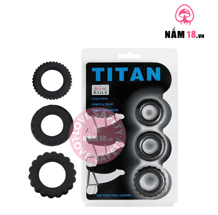 Vòng Đeo Silicone Baile Titan - Hỗ Trợ Kích Thích, Kéo Dài Thời Gian