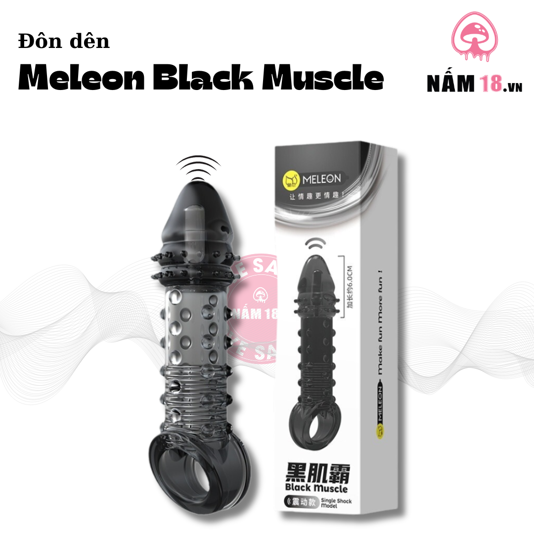 Đôn Dên Meleon Black Muscle Rung Đầu Chống Tuột